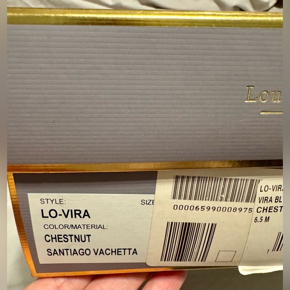 EUC Louise et Cie Vira Block Leather Sandal Chestnut size 6.5 - Picture 10 of 10